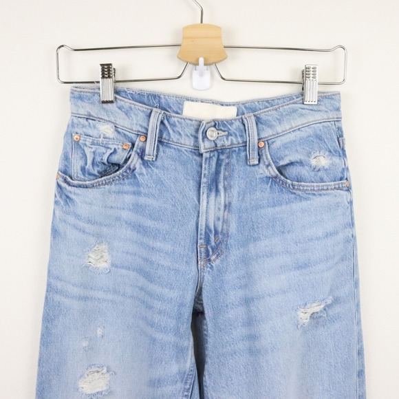 MOTHER Superior The Down Low Spinner Hover Holy Roller Jeans 23 Wide Leg Baggy - Picture 7 of 12